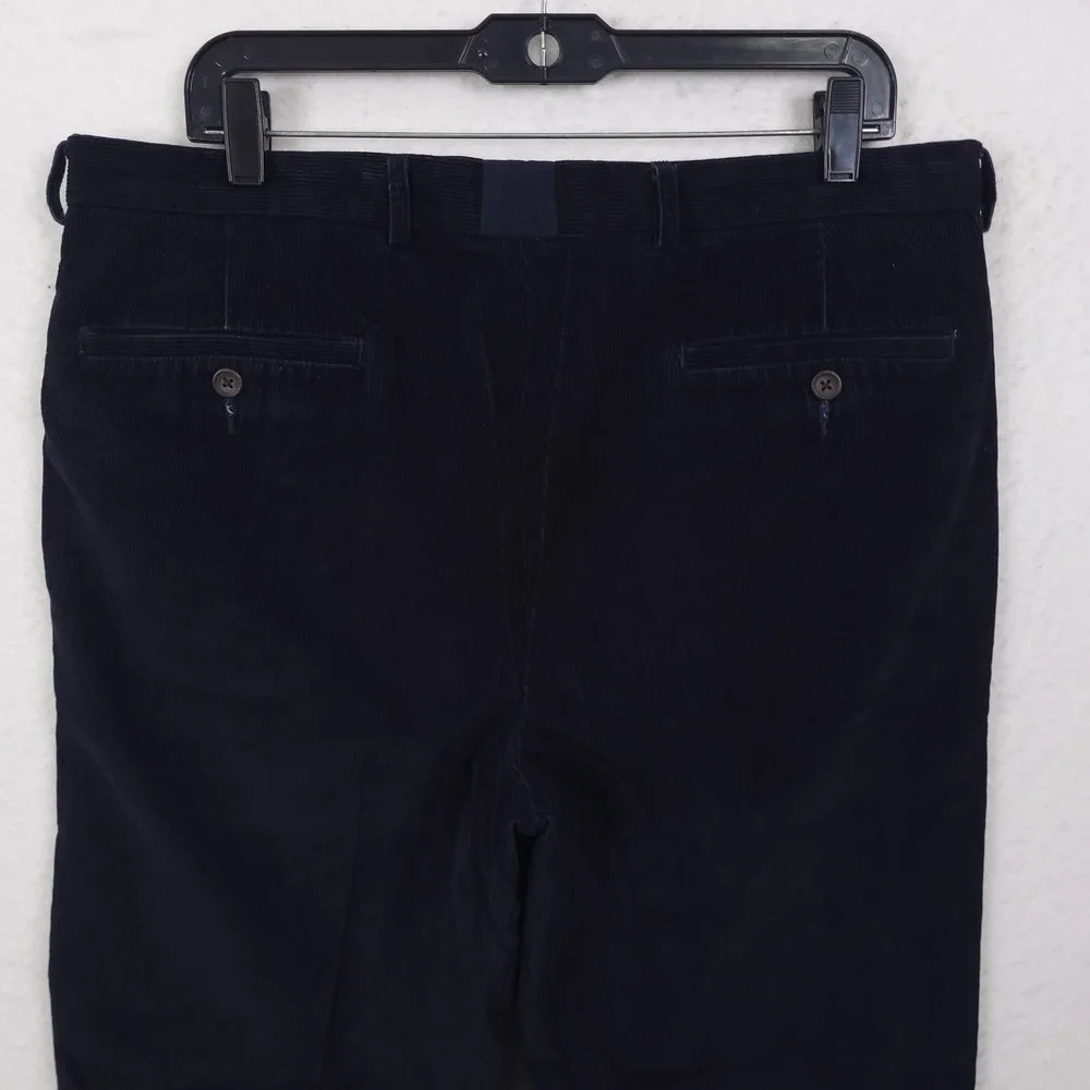Lauren Ralph Lauren Corduroy Pants Mens 34x32 Fits 36x30 Blue Straight Leg